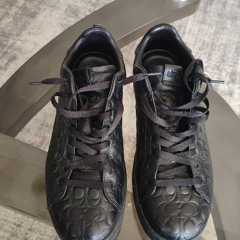 Coach Black Embossed Sneakers - Picture 2 of 7
